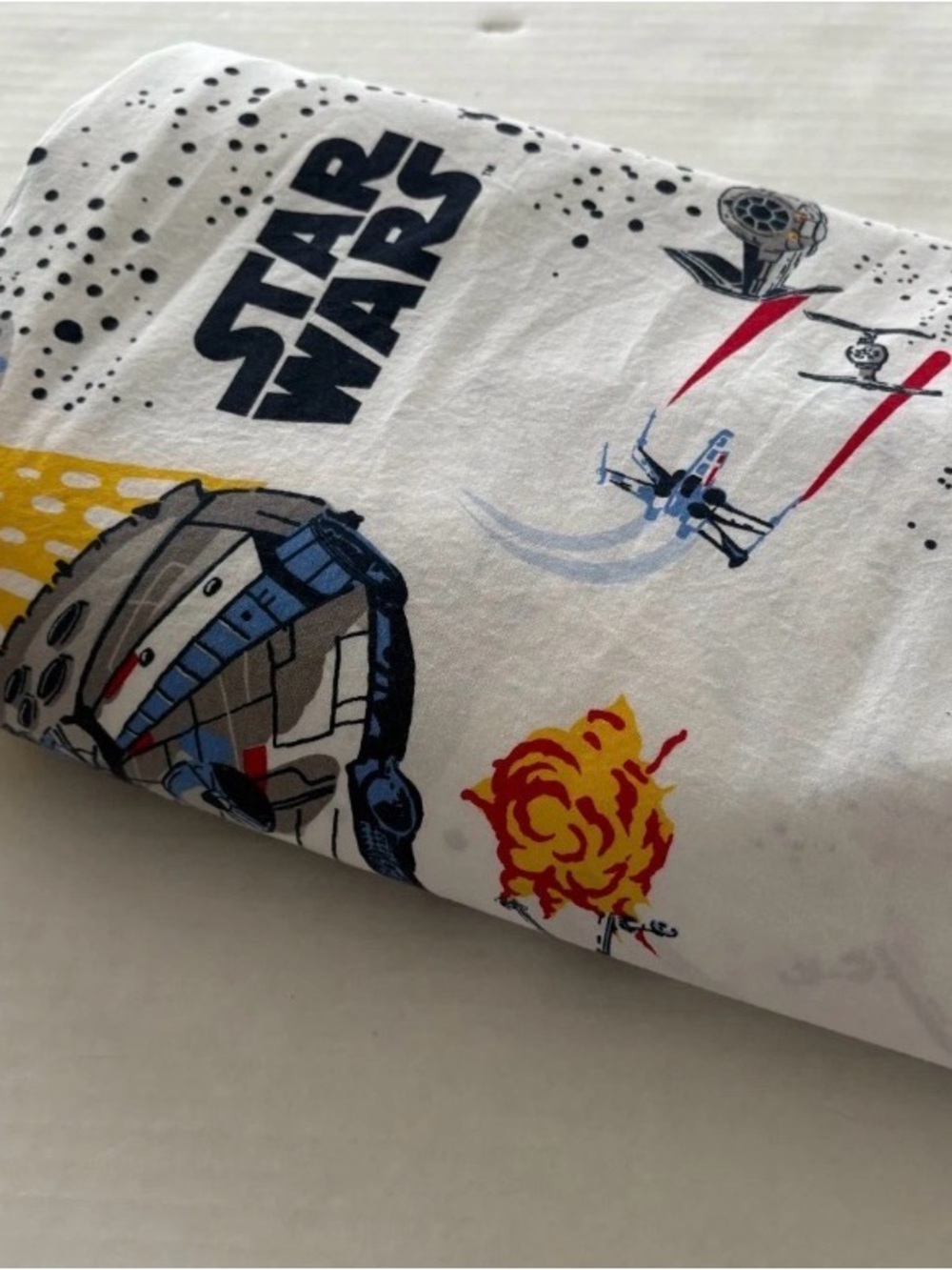POTTERY BARN KIDS Star Wars MILLENNIUM FALCON- Twin Flat Sheet